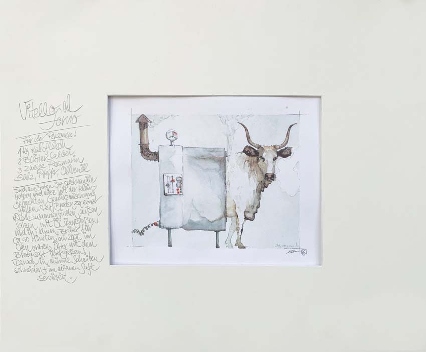 Gemälde Ochse von Hans Werner Mann