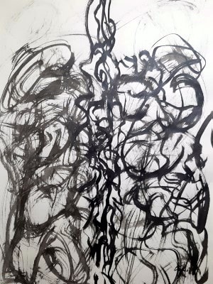 Tintenzeichnung – Ausstellung Monkey Gallery