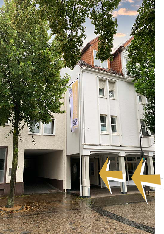 Eingang Mühlenstraße 18 – Monkey Gallery Paderborn